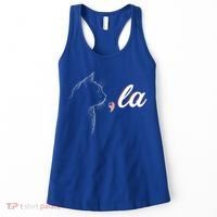 Comma La Patriot Cat Lover For Harris Walz 2024 Cool Gift Women's Tank Top thumb 0