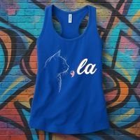 Comma La Patriot Cat Lover For Harris Walz 2024 Cool Gift Women's Tank Top thumb 3