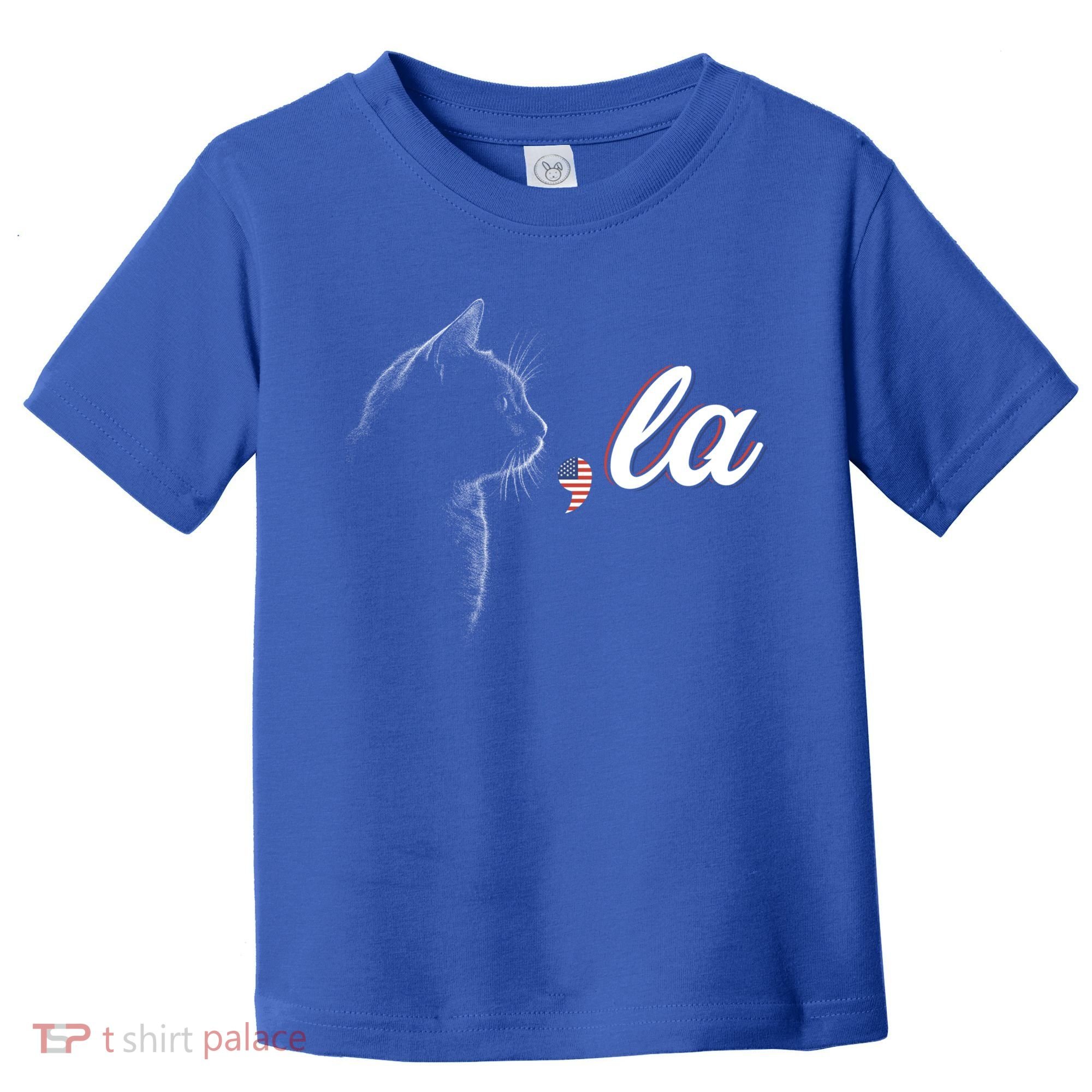 Comma La Patriot Cat Lover For Harris Walz 2024 Cool Gift Toddler T-Shirt