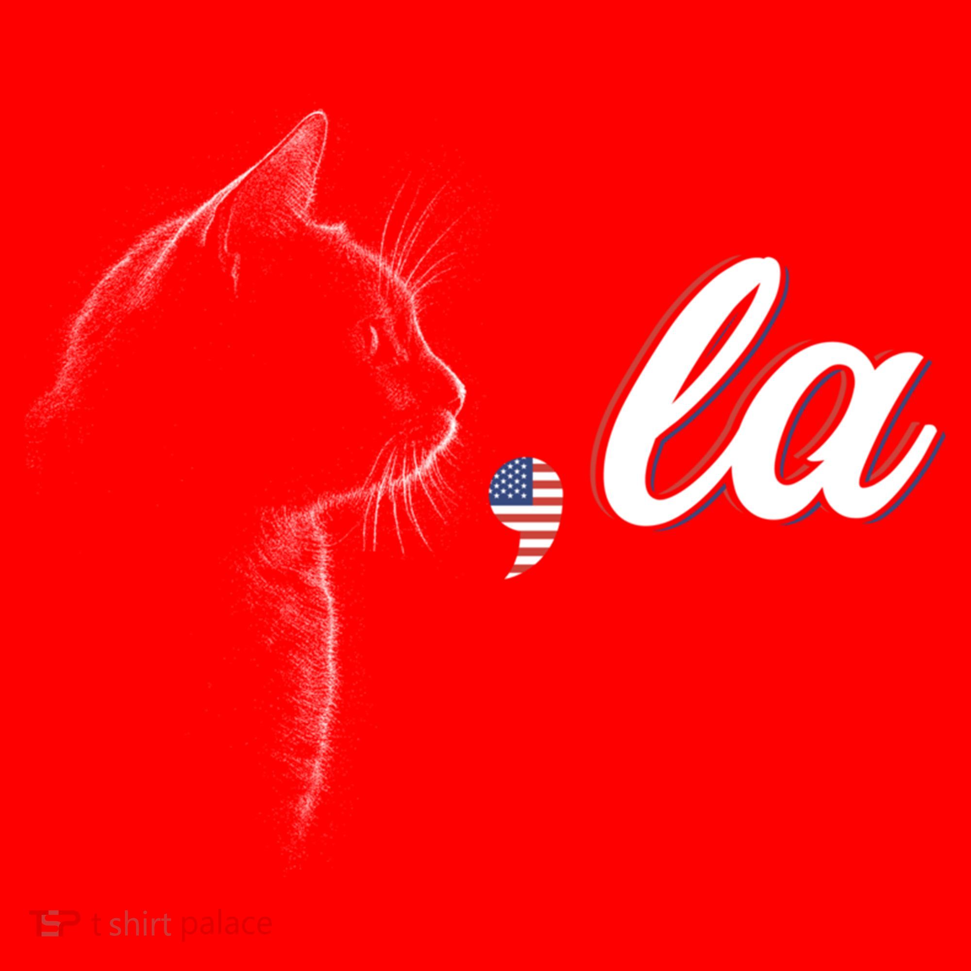 Comma La Patriot Cat Lover For Harris Walz 2024 Cool Gift Santa Hat