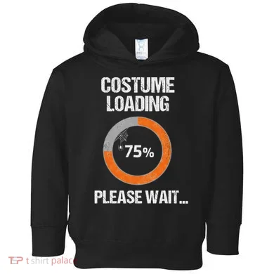 Costume Loading Please Wait Halloween Nerd Geek Toddler Hoodie