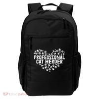 Cat Lover Professional Cat Herder Cat Day Backpack thumb 0