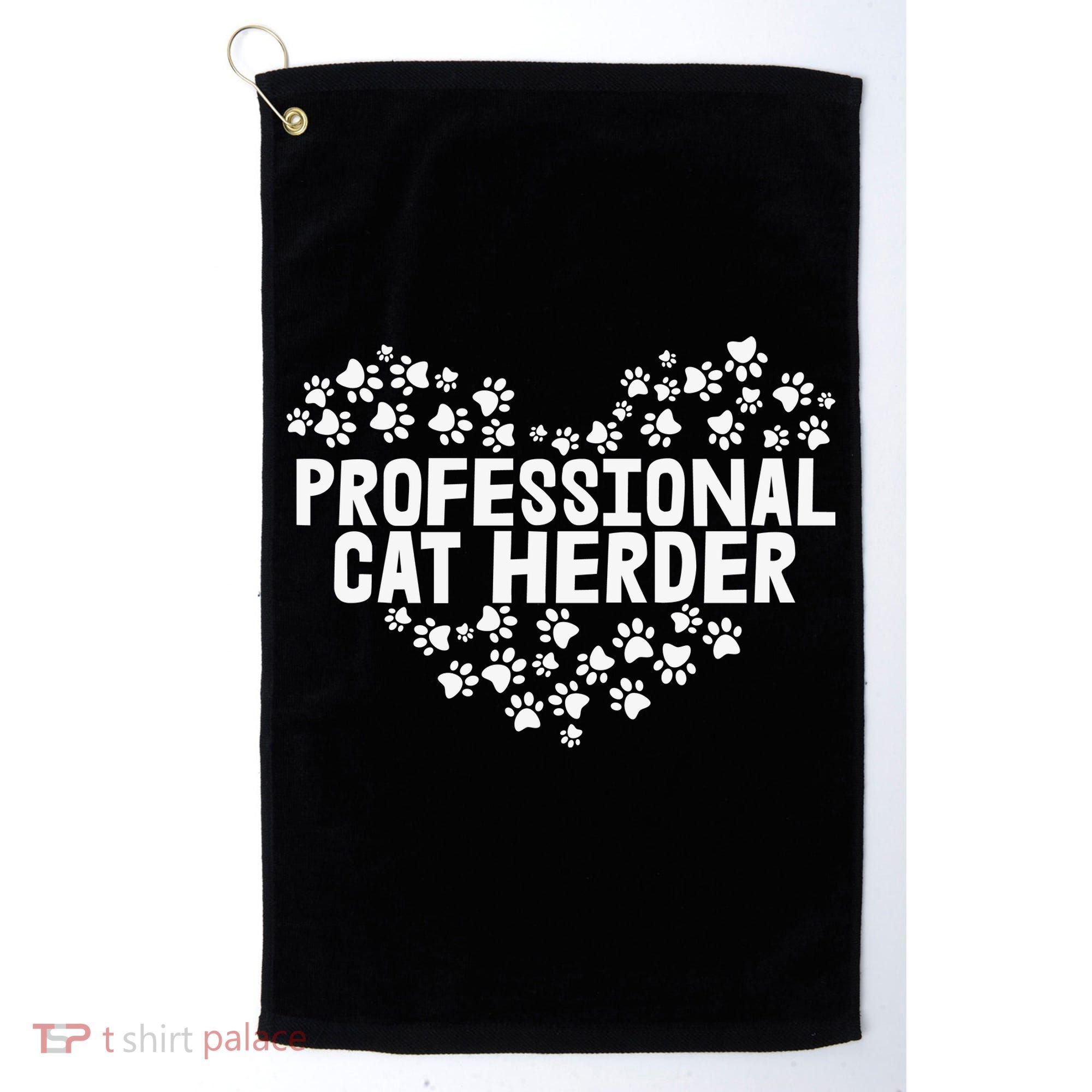 Cat Lover Professional Cat Herder Cat Day Golf Towel