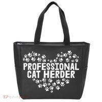 Cat Lover Professional Cat Herder Cat Day Tote Bag thumb 0