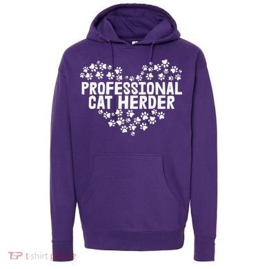 Cat Lover Professional Cat Herder Cat Day Hoodie