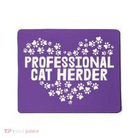 Cat Lover Professional Cat Herder Cat Day Mousepad thumb 0