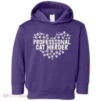 Cat Lover Professional Cat Herder Cat Day Toddler Hoodie thumb 0