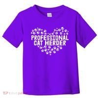 Cat Lover Professional Cat Herder Cat Day Toddler T-Shirt thumb 0