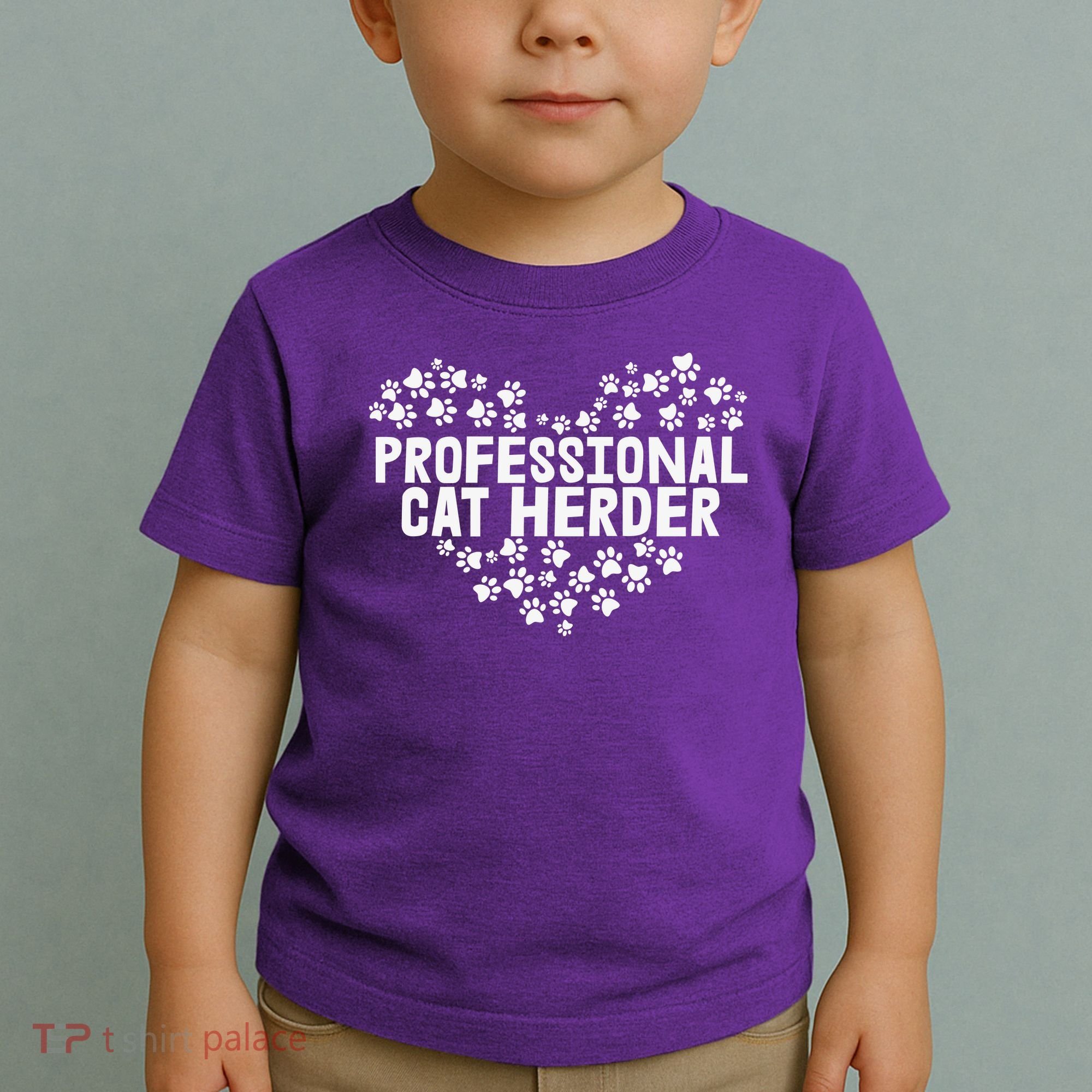 Cat Lover Professional Cat Herder Cat Day Toddler T-Shirt