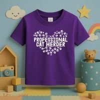 Cat Lover Professional Cat Herder Cat Day Toddler T-Shirt thumb 3