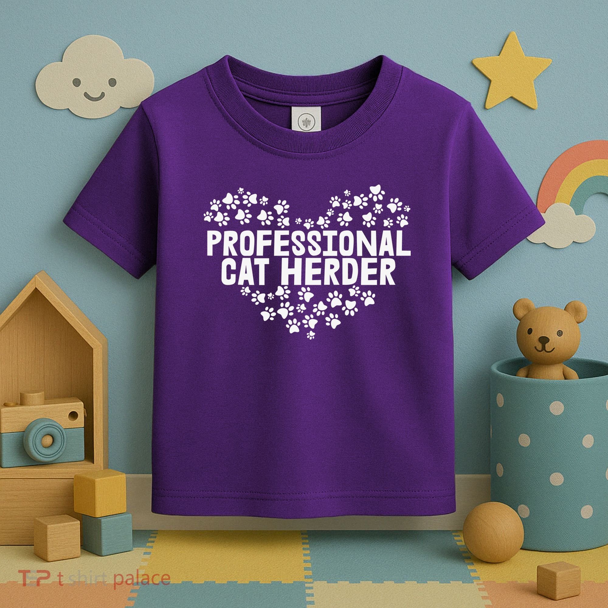 Cat Lover Professional Cat Herder Cat Day Toddler T-Shirt