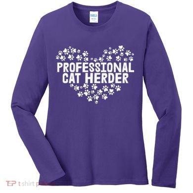 Cat Lover Professional Cat Herder Cat Day Women's Long Sleeve Shirt