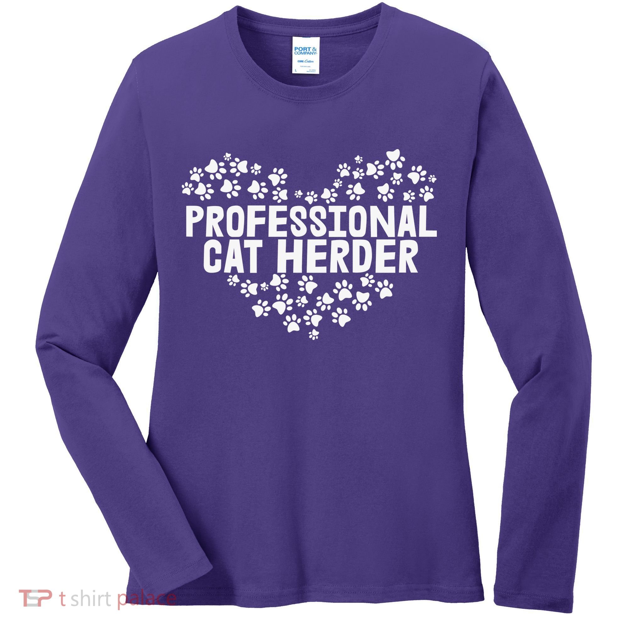 Cat Lover Professional Cat Herder Cat Day Women's Long Sleeve Shirt