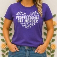 Cat Lover Professional Cat Herder Cat Day Women's T-Shirt thumb 2