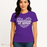 Cat Lover Professional Cat Herder Cat Day Women's T-Shirt thumb 4