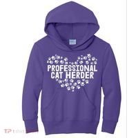 Cat Lover Professional Cat Herder Cat Day Kids Hoodie thumb 0