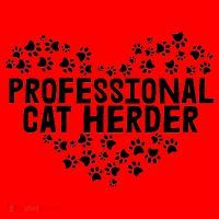 Cat Lover Professional Cat Herder Cat Day Santa Hat thumb 1