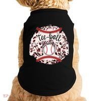 Cute Leopard Print Tee Ball Mom Doggie Tank thumb 0