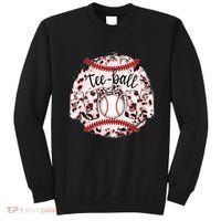 Cute Leopard Print Tee Ball Mom Sweatshirt thumb 0