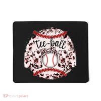Cute Leopard Print Tee Ball Mom Mousepad thumb 0