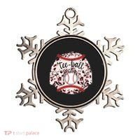 Cute Leopard Print Tee Ball Mom Ornament thumb 0