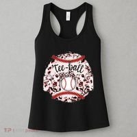 Cute Leopard Print Tee Ball Mom Women's Tank Top thumb 3