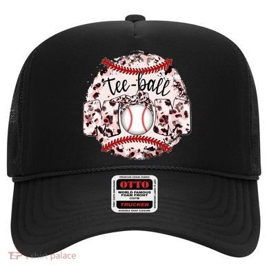 Cute Leopard Print Tee Ball Mom Hat