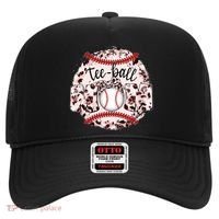 Cute Leopard Print Tee Ball Mom Hat thumb 0