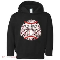 Cute Leopard Print Tee Ball Mom Toddler Hoodie thumb 0