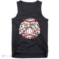 Cute Leopard Print Tee Ball Mom Tank Top thumb 0