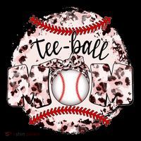 Cute Leopard Print Tee Ball Mom Visor thumb 3