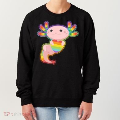 Cute LGBT Pride Axolotl Women's Sweatshirt