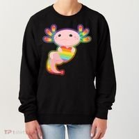 Cute LGBT Pride Axolotl Women's Sweatshirt thumb 0