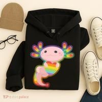 Cute LGBT Pride Axolotl Hoodie thumb 4