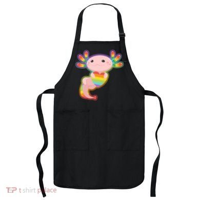 Cute LGBT Pride Axolotl Apron