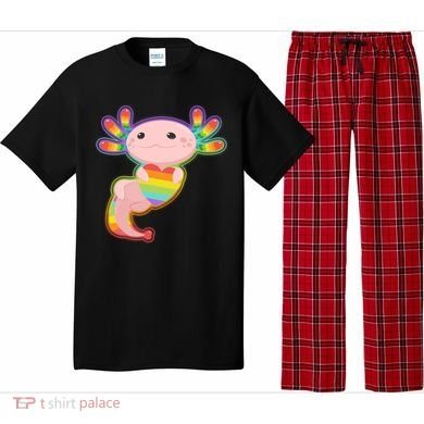 Cute LGBT Pride Axolotl Pajama Set