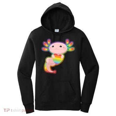 Cute LGBT Pride Axolotl Women's Hoodie