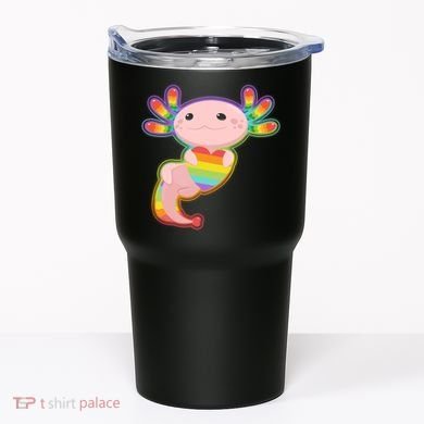 Cute LGBT Pride Axolotl Tumbler