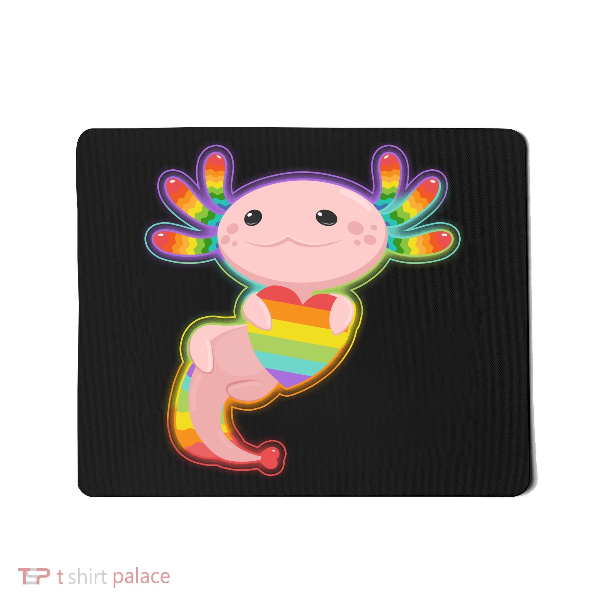 Cute LGBT Pride Axolotl Mousepad