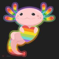 Cute LGBT Pride Axolotl Hat thumb 2