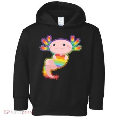 Cute LGBT Pride Axolotl Toddler Hoodie