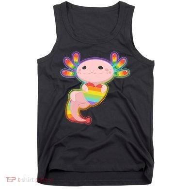 Cute LGBT Pride Axolotl Tank Top