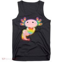 Cute LGBT Pride Axolotl Tank Top thumb 0