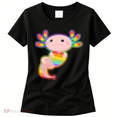Cute LGBT Pride Axolotl Women's T-Shirt