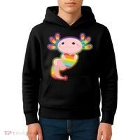 Cute LGBT Pride Axolotl Kids Hoodie thumb 4