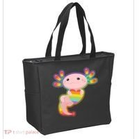 Cute LGBT Pride Axolotl Tote Bag thumb 2