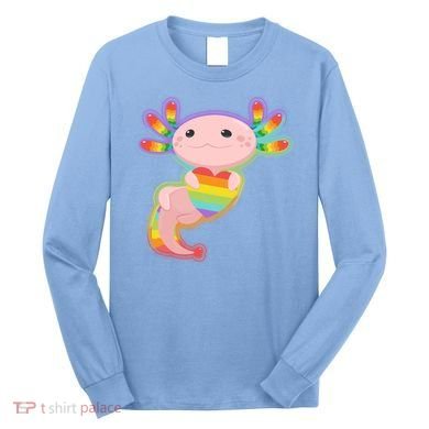 Cute LGBT Pride Axolotl Long Sleeve Shirt