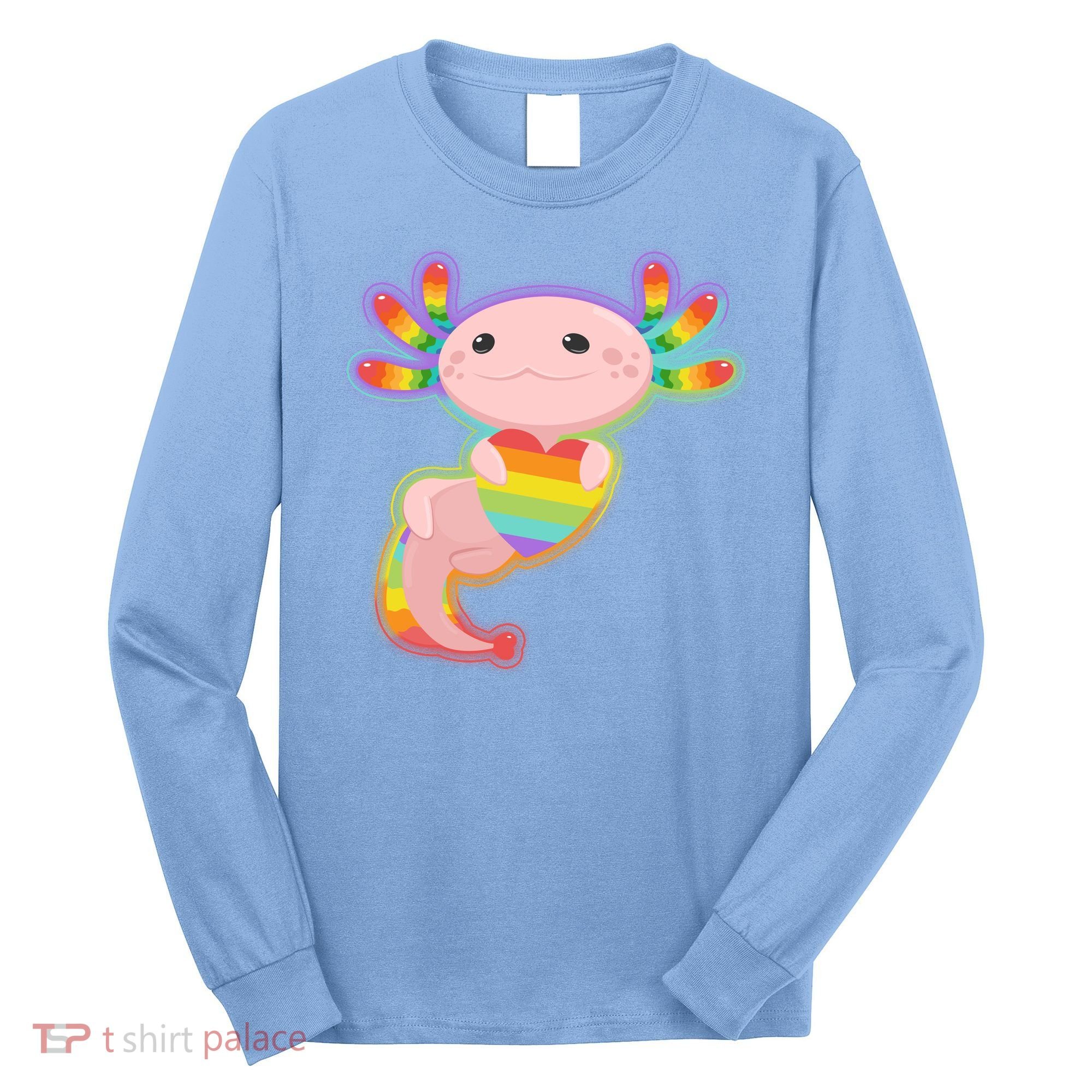 Cute LGBT Pride Axolotl Long Sleeve Shirt