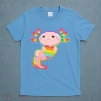 Cute LGBT Pride Axolotl T-Shirt thumb 4