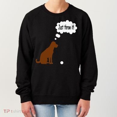 Chocolate Labrador Retriever Funny Lab Dog Women's Sweatshirt